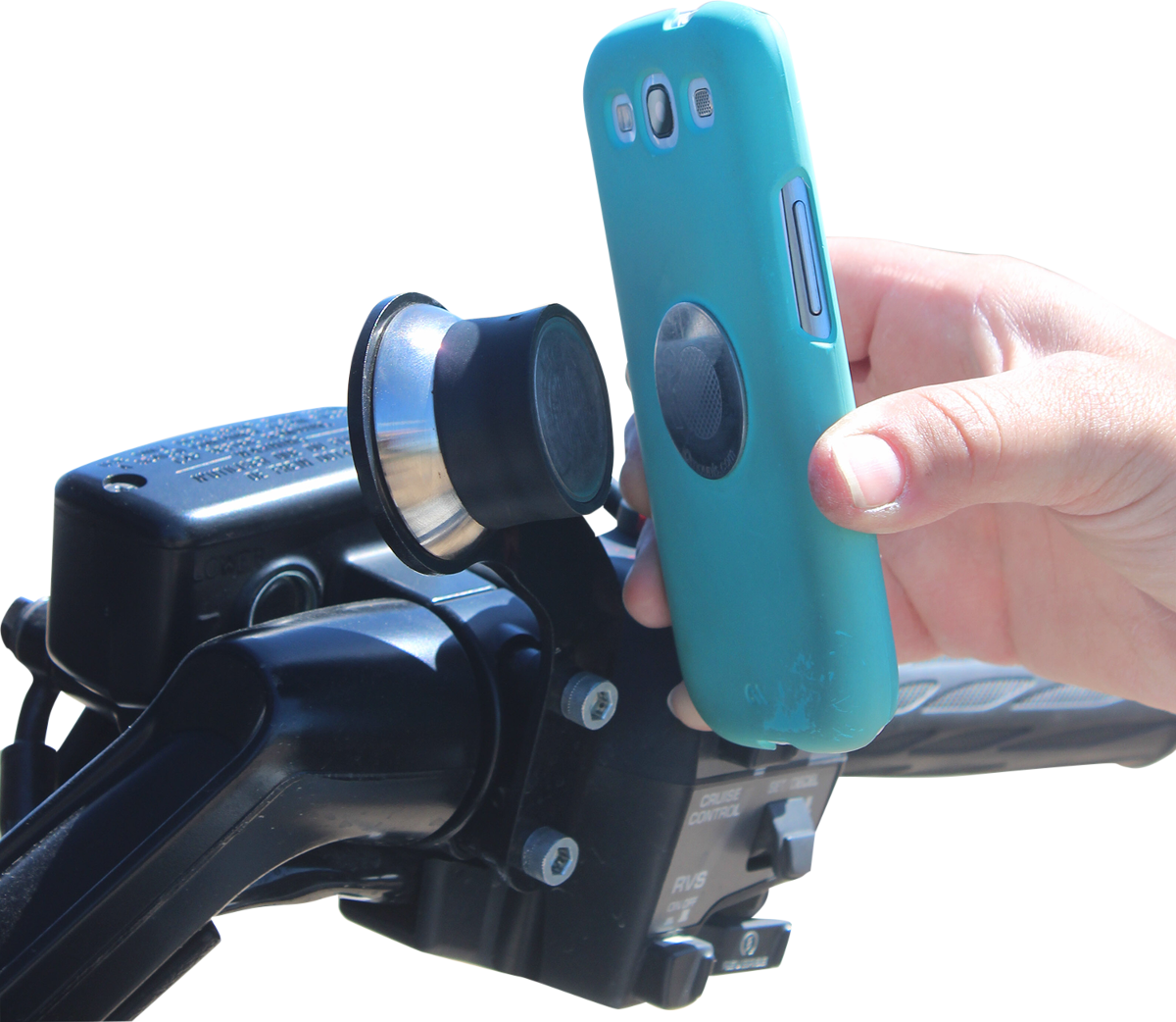 KLOCK WERKS iOmounts™ Device Mount - Handlebar Mount - Left - GL1500 - Black KWD-06-0388
