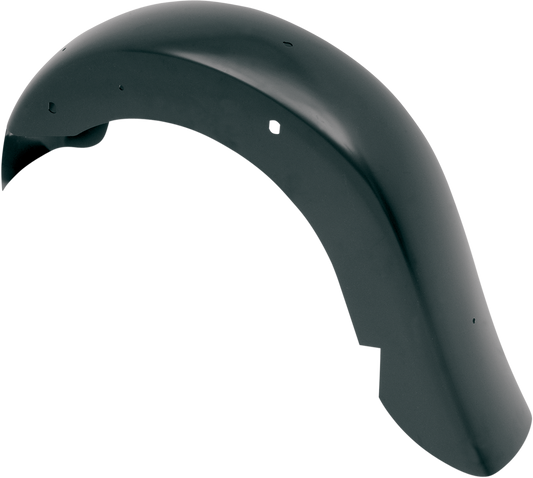 KLOCK WERKS WFB™ Benchmark Stretched Rear Fender - Smooth - Black - Steel KWF-01-0120