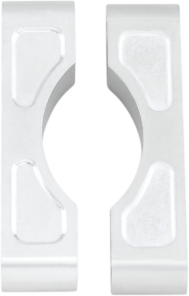 KLOCK WERKS Hugger Front Fender Mounting Blocks - For 16"/17"/18"/19" Wheels - Satin KWFS-01-0103