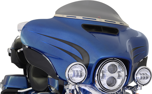 KLOCK WERKS Flare™ Windshield - 5" - Dark Smoke - FLH KWW-01-0389