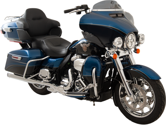 KLOCK WERKS Flare™ Windshield - 4" - Dark Smoke - FLH KWW-01-0405