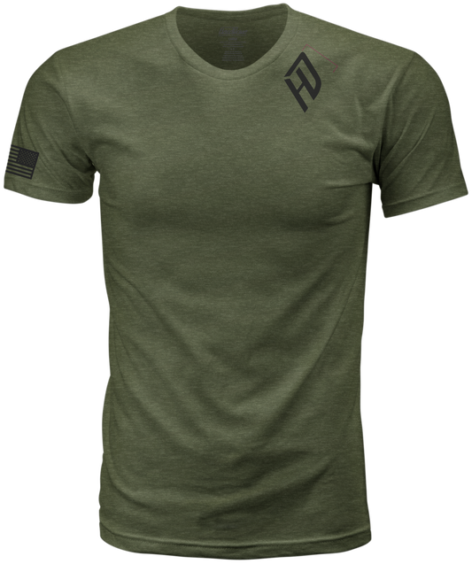 Harddrive Emblem Tee Olive Green/Black Medium by Harddrive, Part Number 800-0208M