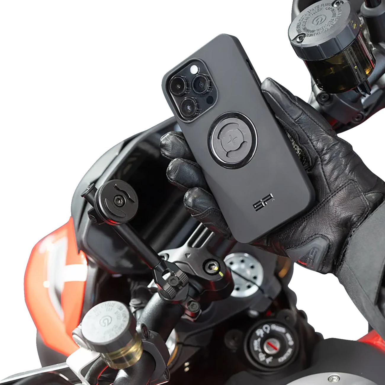 SP CONNECT 3D Phone Mount - Standard for Bikes and Motorcycles - Black (Part #52871)