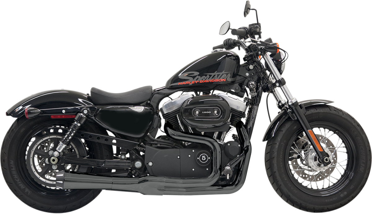 BASSANI XHAUST Mega Power Exhaust - Short - '04-'13 XL with Mid/Forward Controls