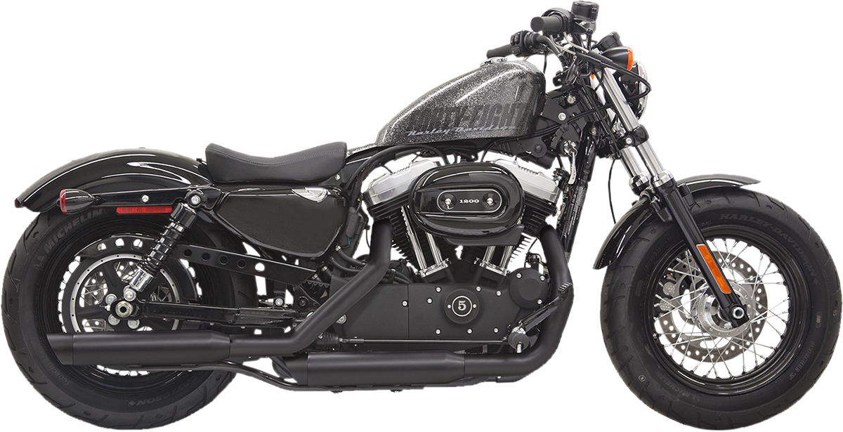 BASSANI XHAUST Firepower Series Slip-On Mufflers - Slash-Cut - Sportster
