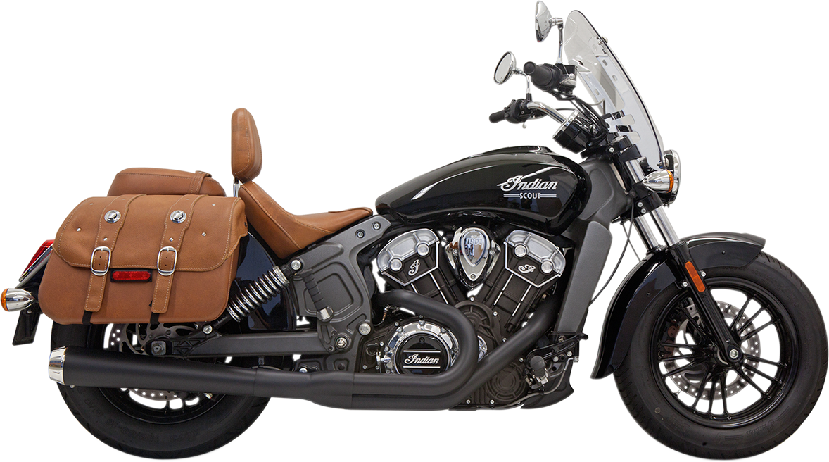 BASSANI XHAUST 2:1 Exhaust - Black - Scout