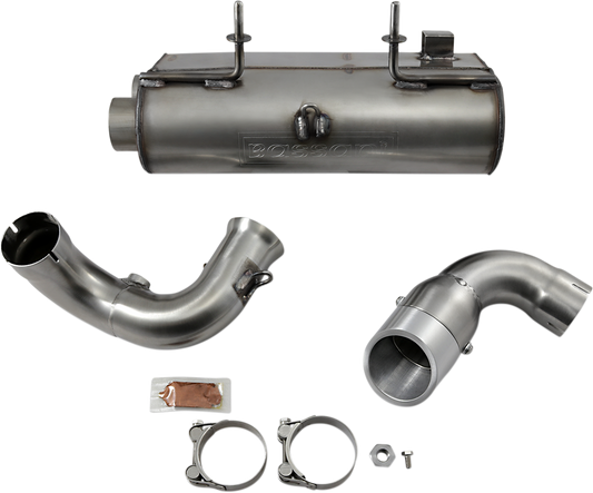 BASSANI XHAUST Muffler - Stainless Steel - RZR XP 900 6R9017