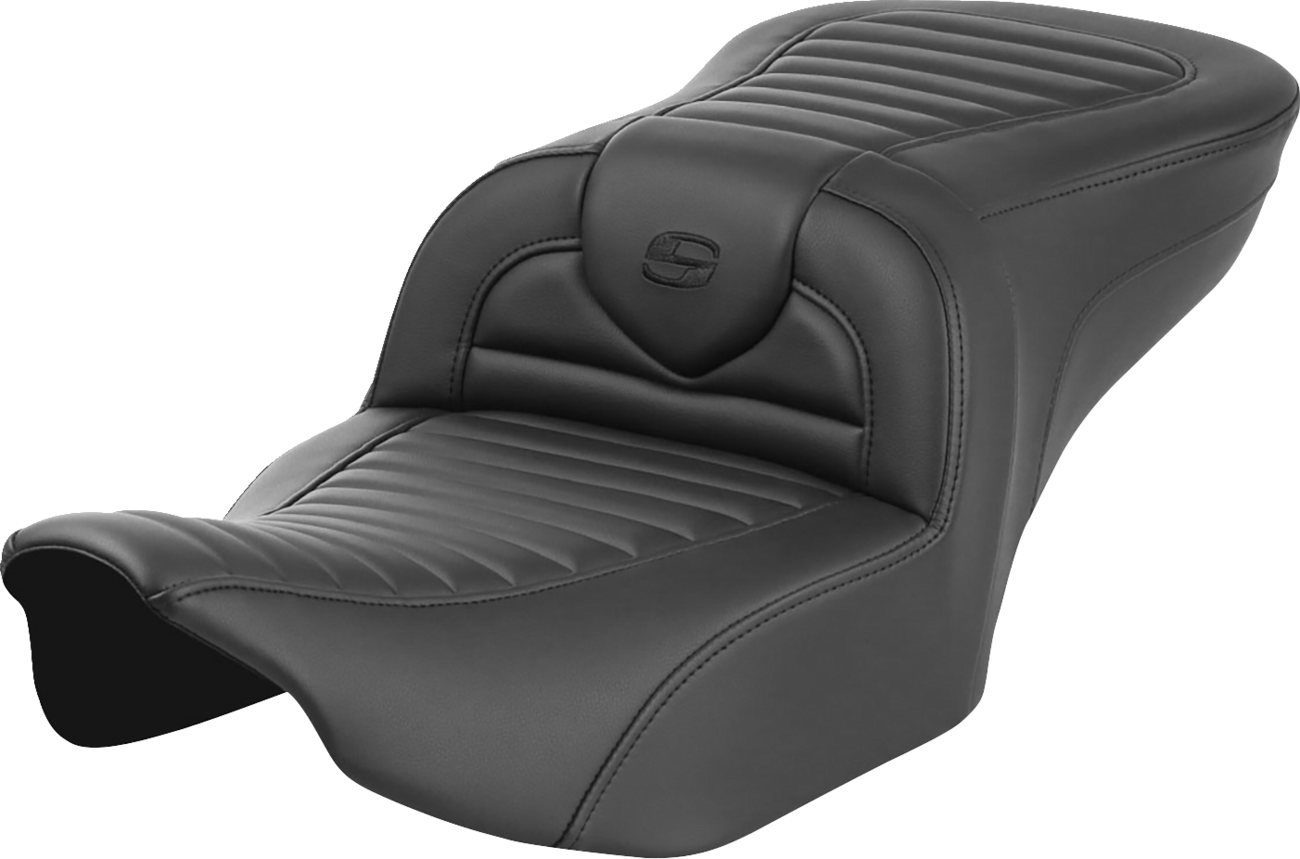 SADDLEMEN Roadsofa™ Seat Without Backrest for FLTR/FLHX 2023-2024 – Tuck-n-Roll Design with GelCore™ Inserts