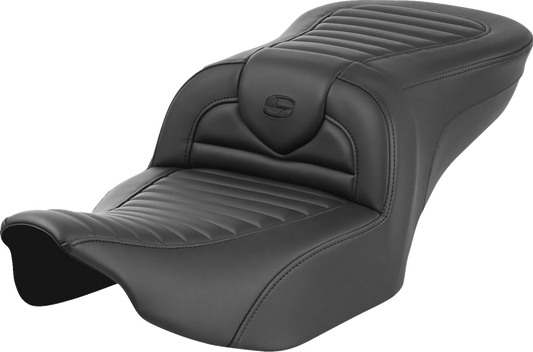 SADDLEMEN Roadsofa™ Seat Without Backrest for FLTR/FLHX 2023-2024 – Tuck-n-Roll Design with GelCore™ Inserts