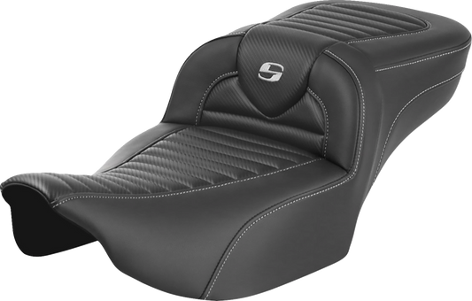 SADDLEMEN Roadsofa™ Extended Reach Seat for FLTR/FLHX 2023-2024 with Carbon Fiber Finish