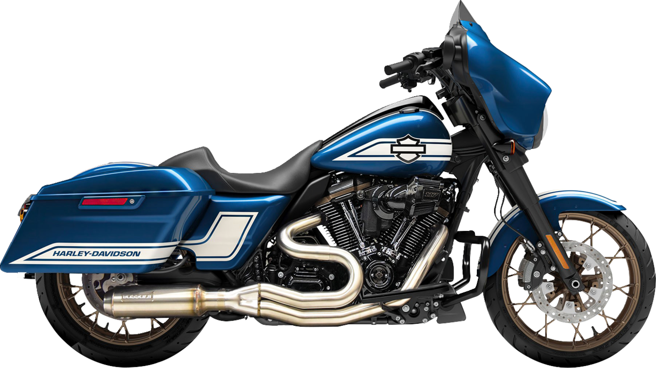 BASSANI XHAUST 2-into-1 Road Rage III Exhaust System - Stainless Steel - 49-State - M8 Touring 1F22SSE
