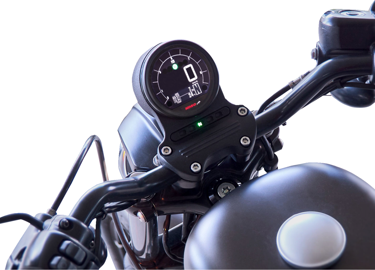 KOSO NORTH AMERICA DL-04HD Multifunction Gauge - Black - Harley Davidson® BA077400