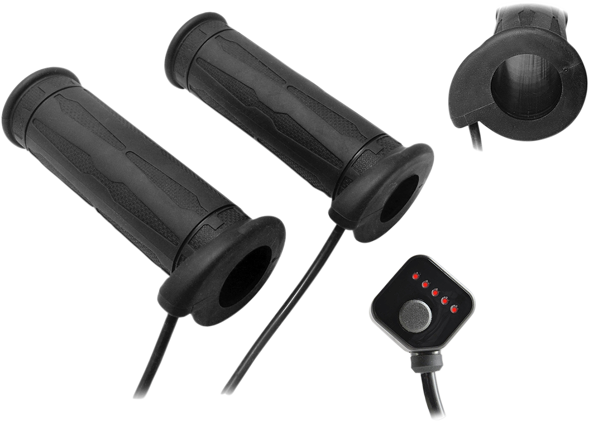KOSO NORTH AMERICA 5 Level Twist Throttle Heated Grips - 7/8" AM10703G