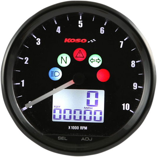 KOSO NORTH AMERICA Multifunction Meter - TNT D64 - Black BA058100