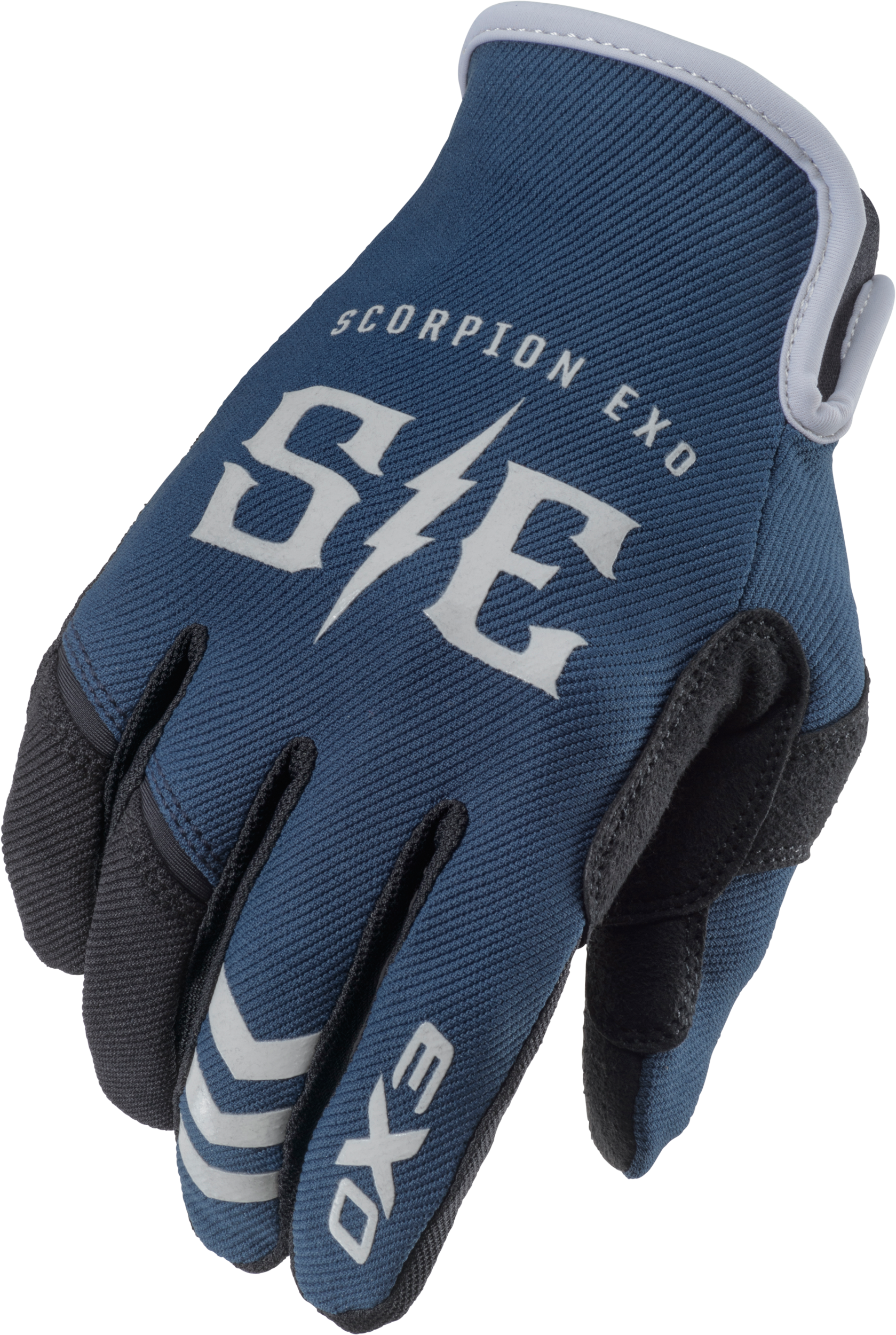 Scorpion EXO Air Stretch Gloves Charge Blue/Grey - Part G44-078