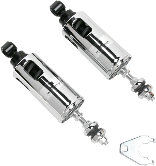Progressive Suspension 422 Series Adjustable Shocks for Heavy Duty Applications - Chrome - 950 lb/in - Model 422-4037C