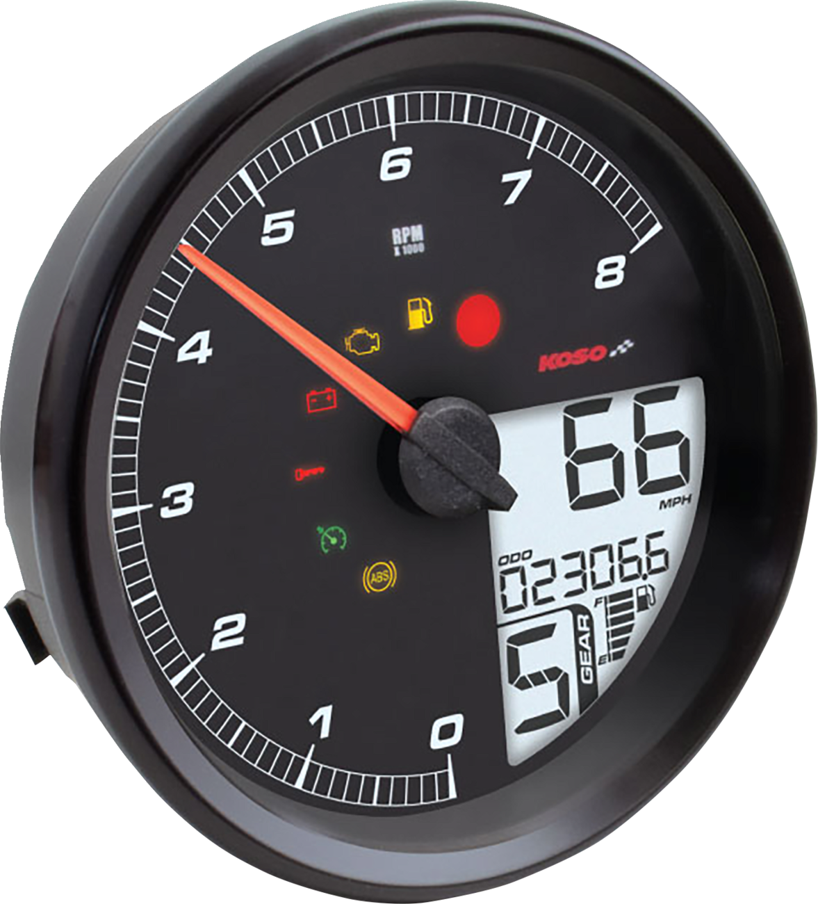KOSO NORTH AMERICA HD-05 Multifunction Meter - Black BA072010