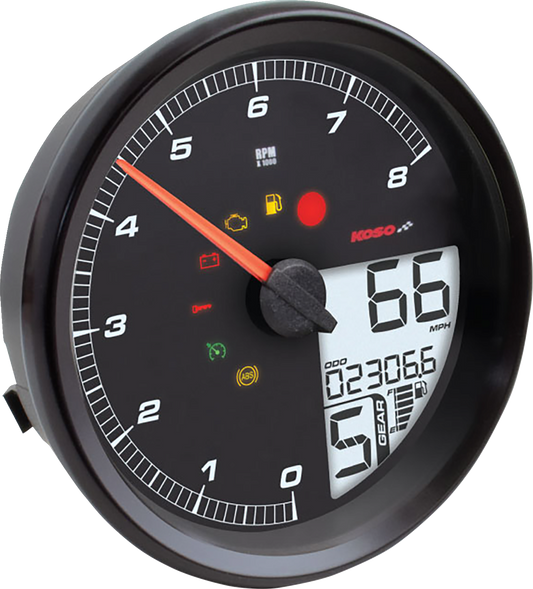 KOSO NORTH AMERICA HD-05 Multifunction Meter - Black BA072010