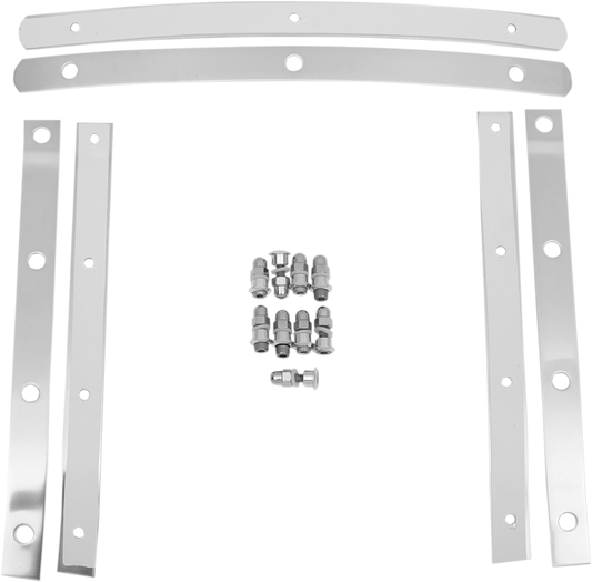 MEMPHIS SHADES Slim Windshield Hardware Straps - Stainless Steel MEM0914