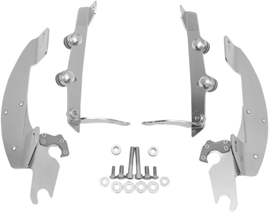 MEMPHIS SHADES Batwing Trigger Lock Mounting Kit - Aero - Polished MEK1908