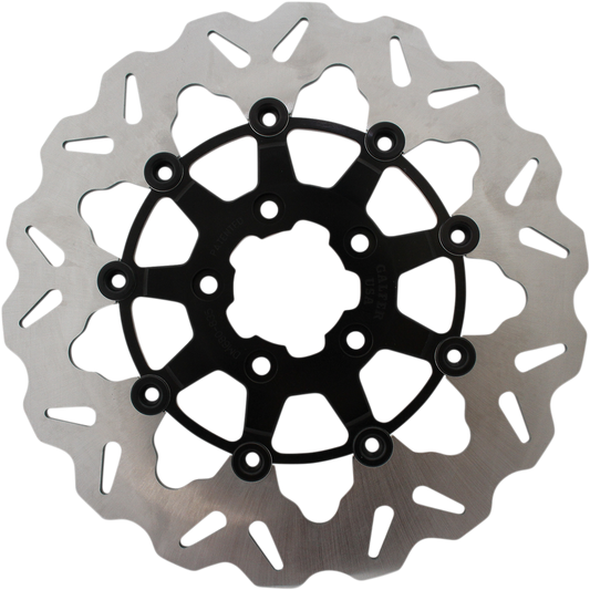 GBRAKES Wave® Brake Rotor - Front - Black Carrier DF835CW-B