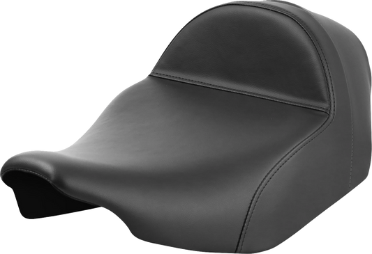 SADDLEMEN Solo Seat - Plain Extended Reach for Harley-Davidson FLT/FLH 2023-2024 (Part #823-07E-0040)
