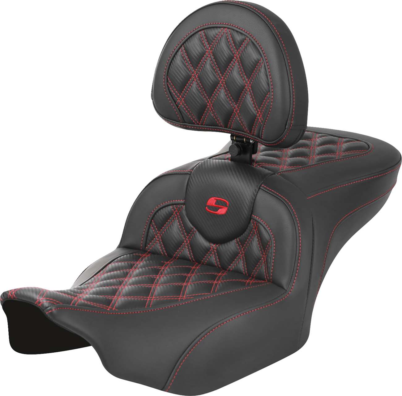 SADDLEMEN RoadSofa™ Seat with Backrest for FLTR/FLHX 2023-2024 by SADDLEMEN, Part #823-07-206B4
