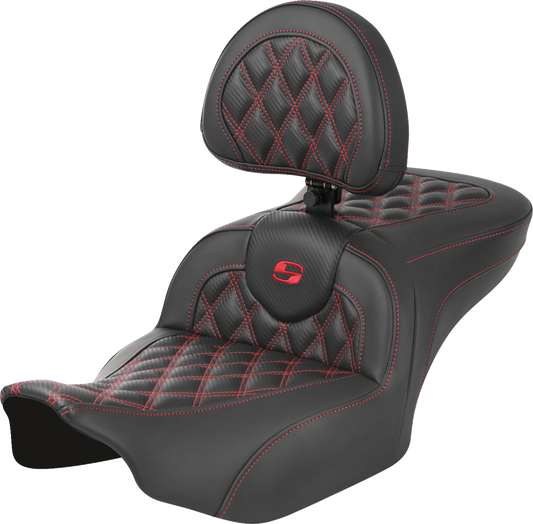 SADDLEMEN RoadSofa™ Seat with Backrest for FLTR/FLHX 2023-2024 by SADDLEMEN, Part #823-07-206B4