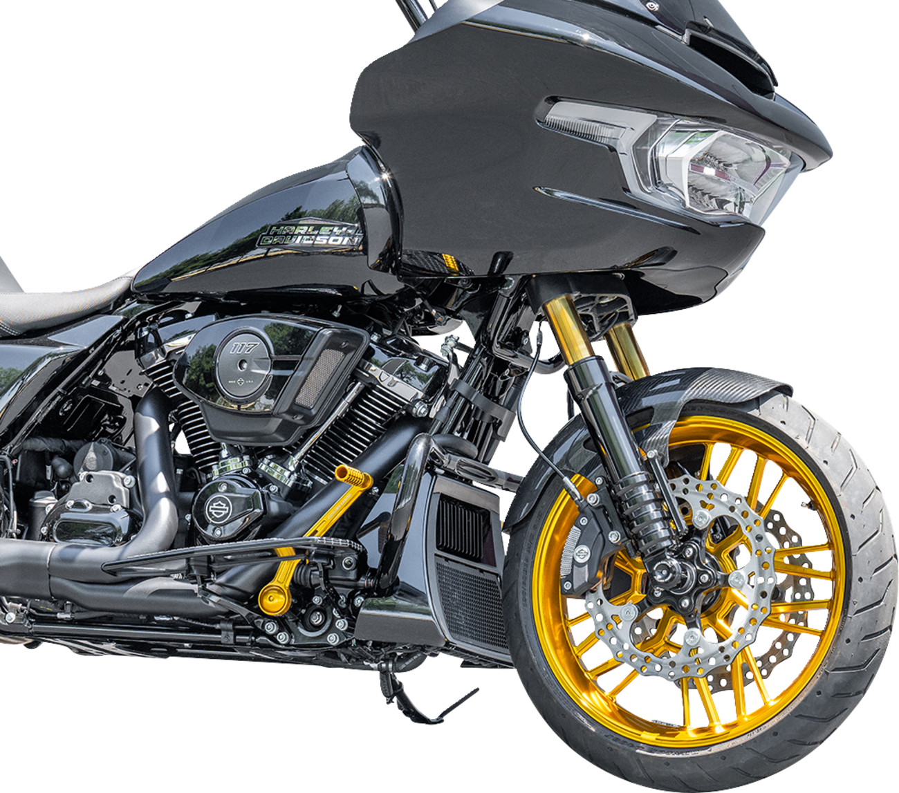 ARLEN NESS Front Fender - Cafe - 19" - Carbon Fiber - FLT '24-'25 210-017