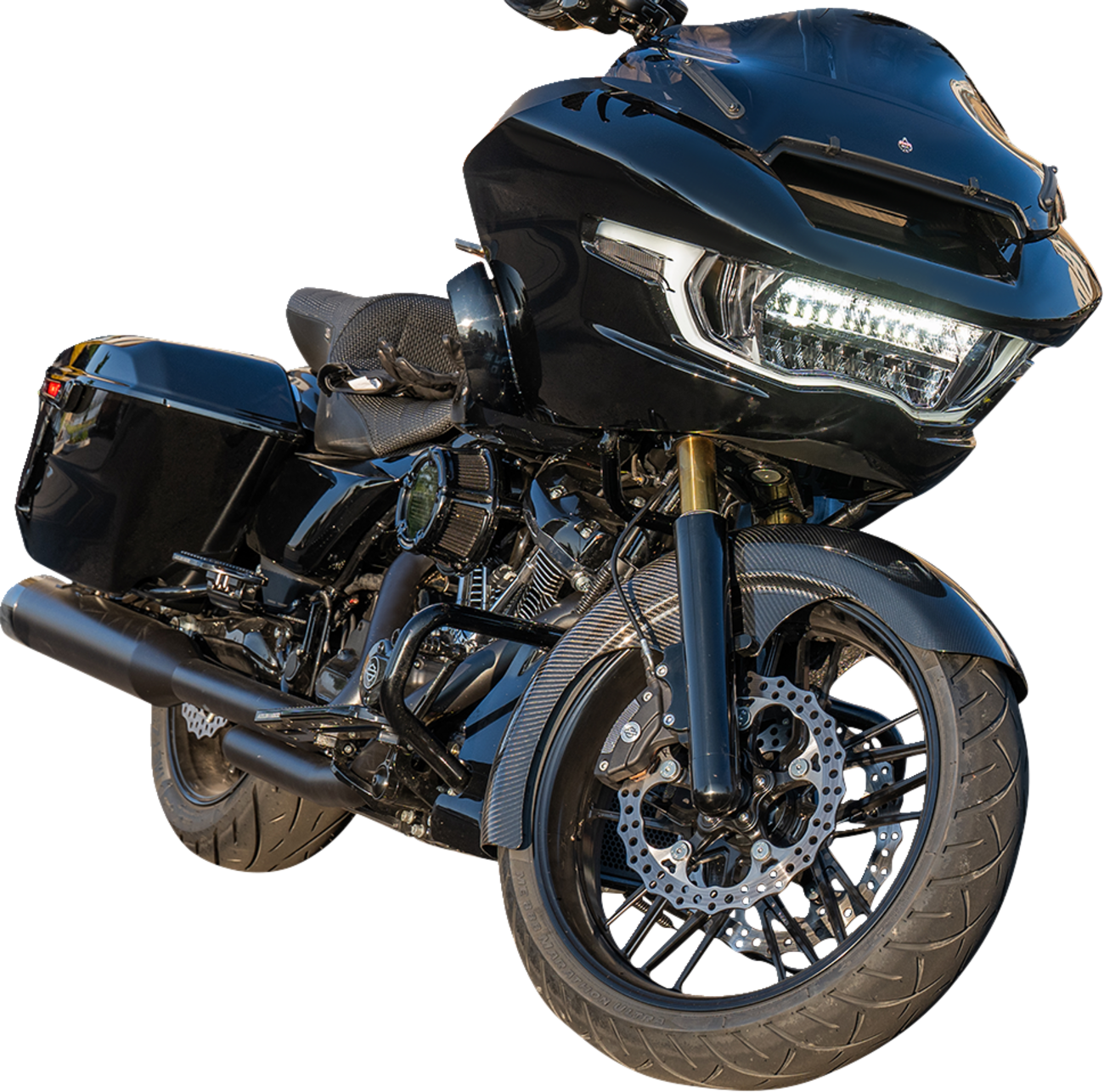 ARLEN NESS Front Fender - Fat Wrapper - 21" - Carbon Fiber - FLT '24-'25 210-031