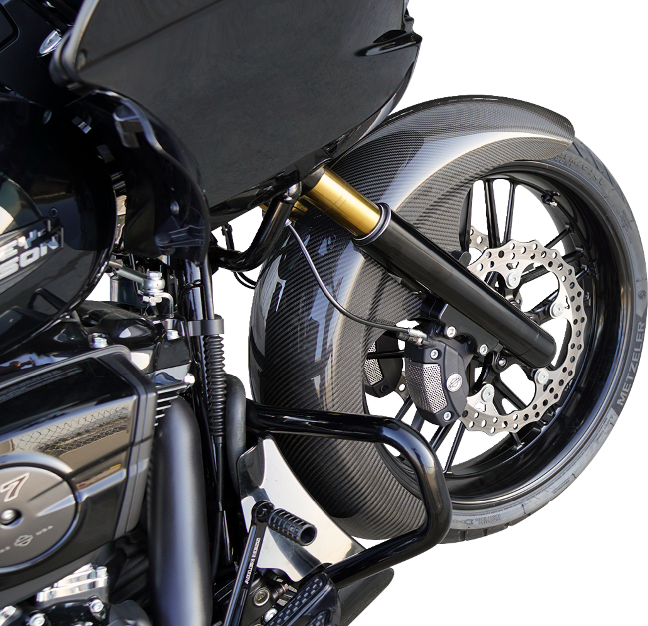 ARLEN NESS Front Fender - Fat Wrapper - 21" - Carbon Fiber - FLT '24-'25 210-031