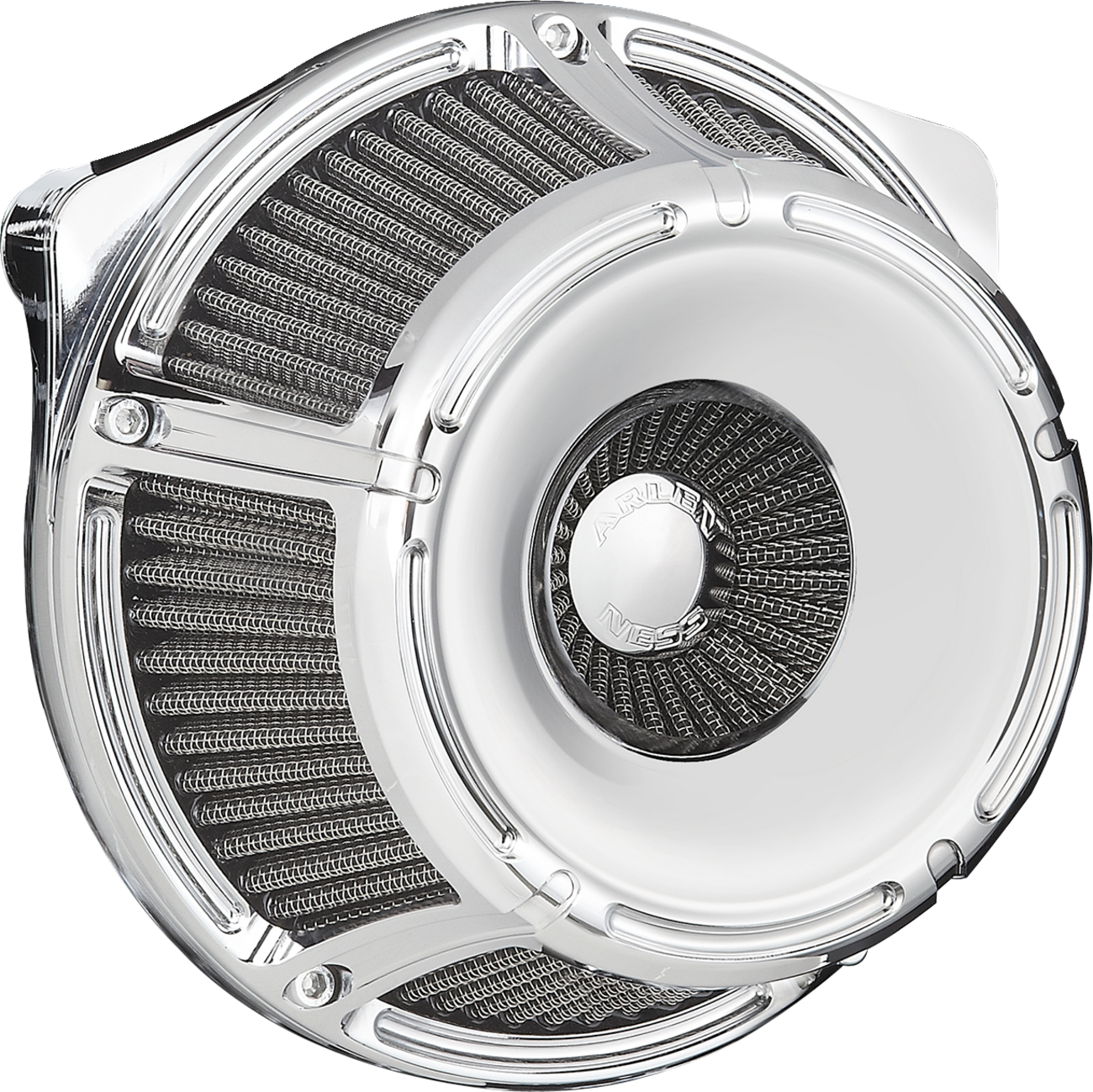 ARLEN NESS Inverted Series Air Cleaner Kit - Slot Track - Chrome 600-232