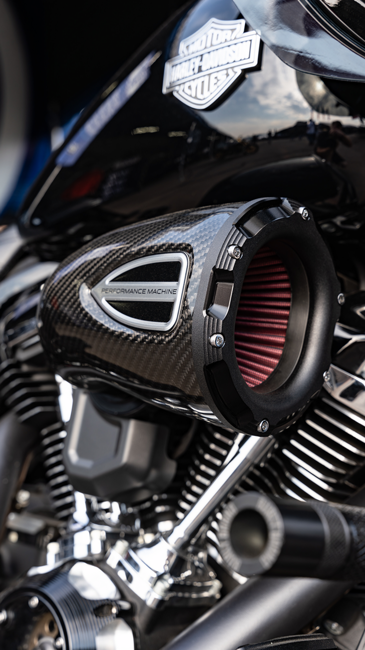 PERFORMANCE MACHINE (PM) C4 Series Air Cleaner Kit - Black Ops™ - Big Twin 0206-2162-SMB