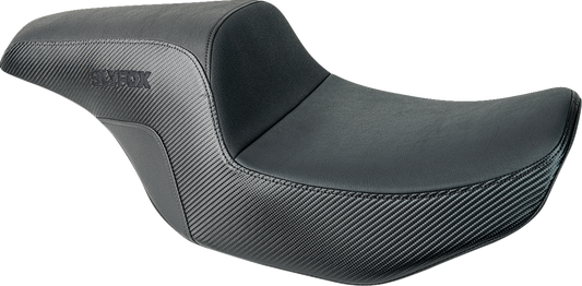 SLYFOX Drifter Tour Seat with Vinyl and Slipstop Technology – Black Logo for FL '23-'24 (Part #4685A-Slyfox)