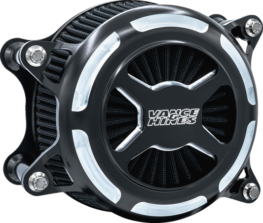 VANCE & HINES VO2 X Air Intake Kit - Black Contrast for Harley Touring and Softail Models (Part 41100)