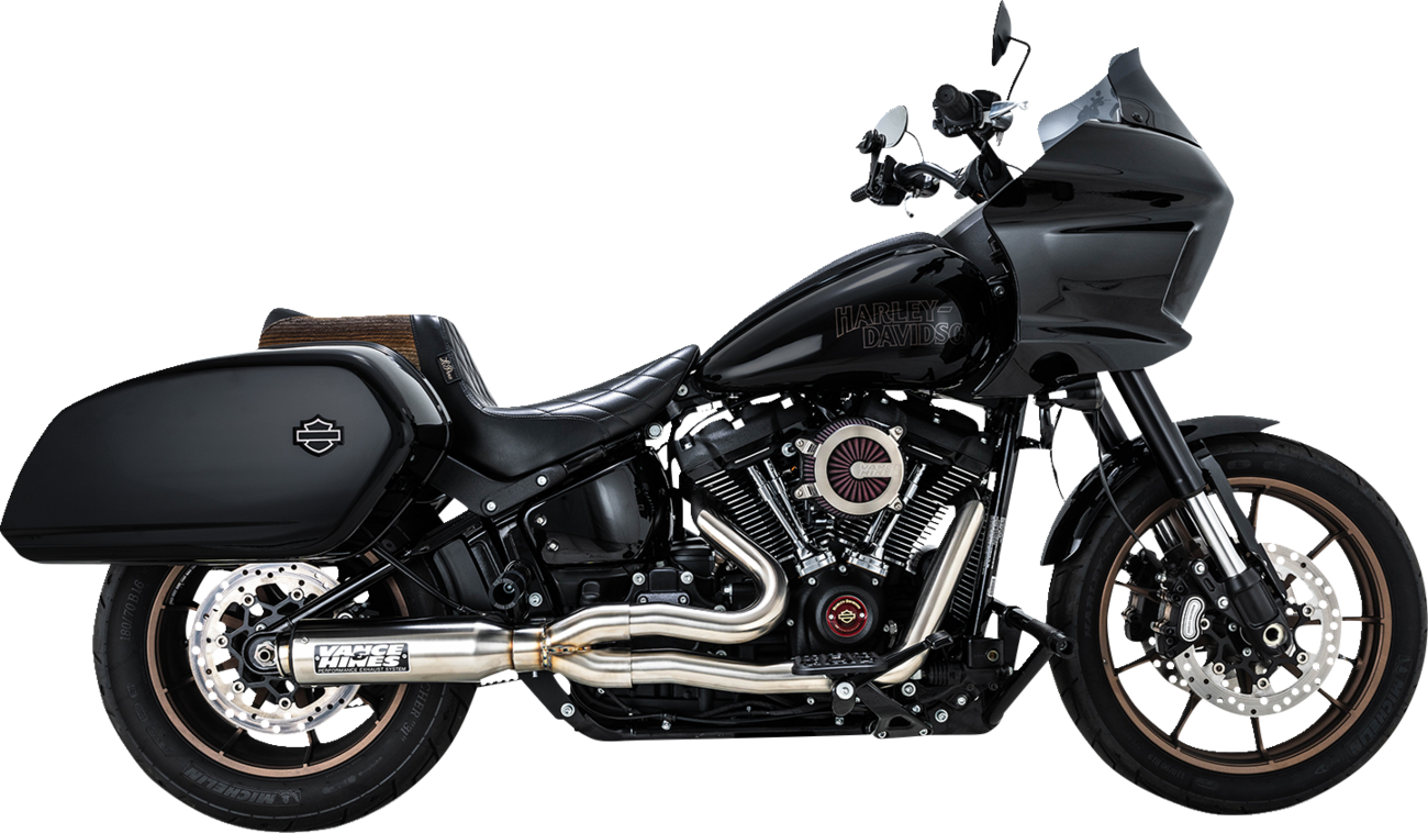 Vance & Hines 27337 Supersport 2-Into-1 Exhaust System for Softail with Brushed Finish