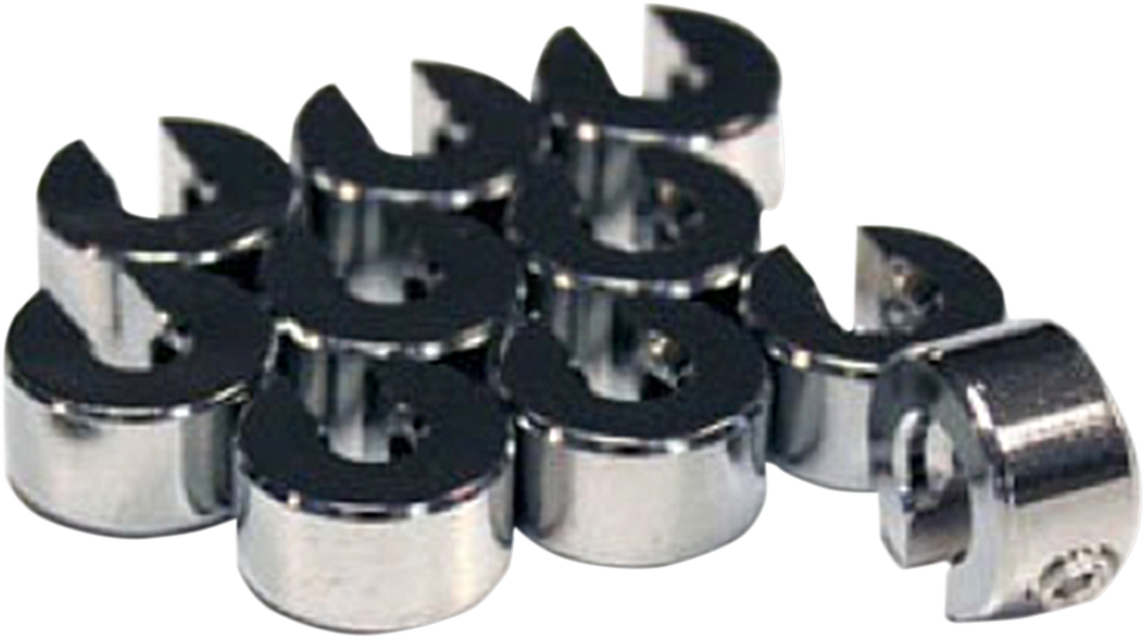 NO-MAR Wheel Weights - 1/4 oz Chrome - 10 Pack (Part Number WT-SPK10CH-25)