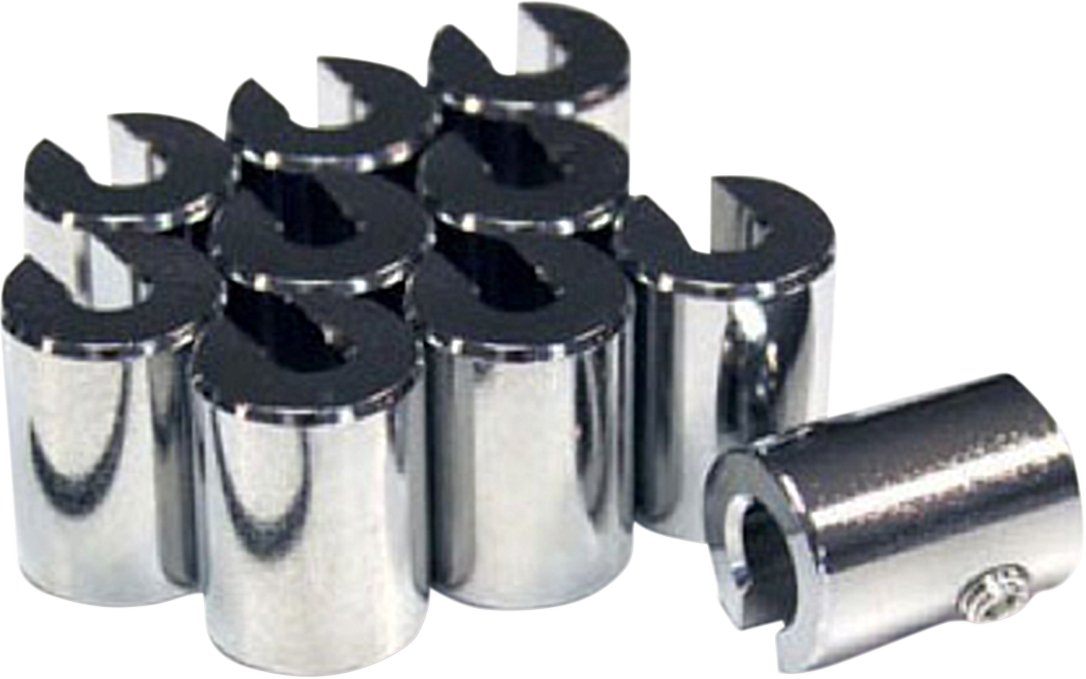 NO-MAR Wheel Weights - 3/4 oz Chrome Finish - 10 Pack (Part Number WT-SPK10CH-75)