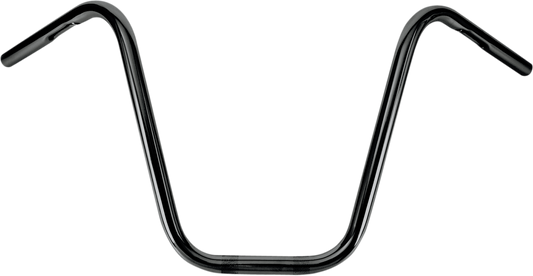 BURLY BRAND 1" Narrow Bottom Ape Hanger Handlebar - 14" - Black B28-337