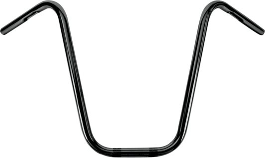 BURLY BRAND 1" Narrow Bottom Ape Hanger Handlebar - 16" - Black B28-339
