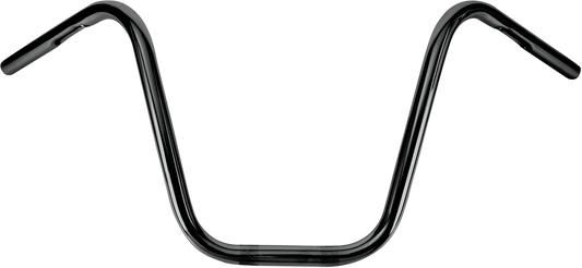 BURLY BRAND 1" Narrow Bottom Ape Hanger Handlebar - 12" - Black B28-348