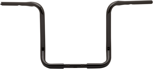 BURLY BRAND 1-1/4" Bagger Ape Hanger Handlebar - 15" - TBW - Black B12-2002B