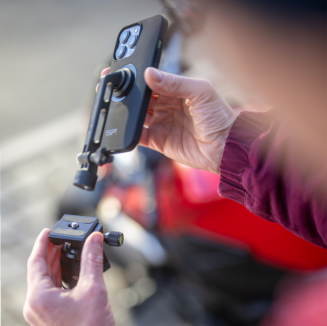 SP CONNECT Creator Kit - SPC+ 52832 with 360° Adjustment for GoPro and MicroRails Mounts