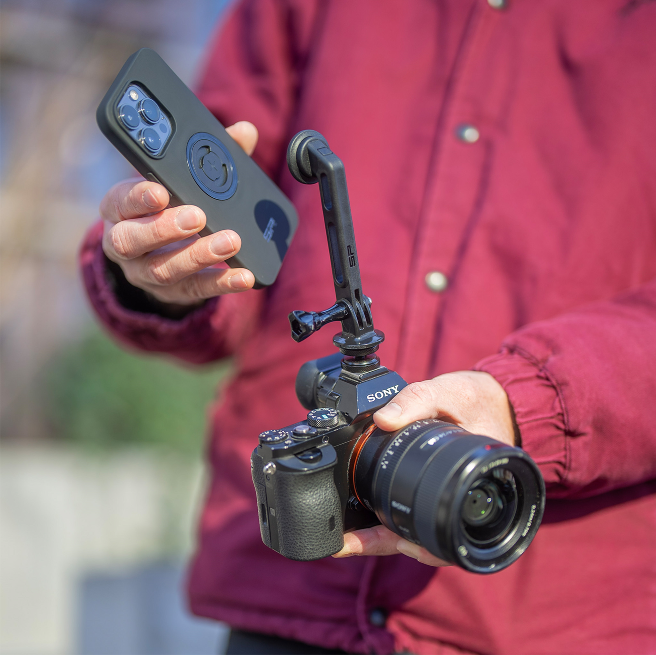 SP CONNECT Creator Kit - SPC+ 52832 with 360° Adjustment for GoPro and MicroRails Mounts