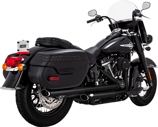 Vance & Hines Twin Slash Slip-On Mufflers PCX™ Black 46379 – High-Flow Exhaust System for Enhanced Torque and Sound