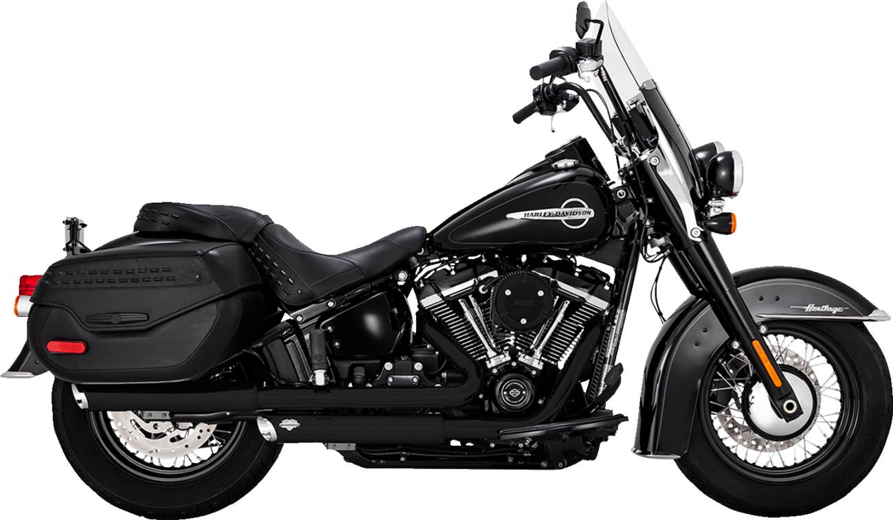 Vance & Hines Twin Slash Slip-On Mufflers PCX™ Black 46379 – High-Flow Exhaust System for Enhanced Torque and Sound
