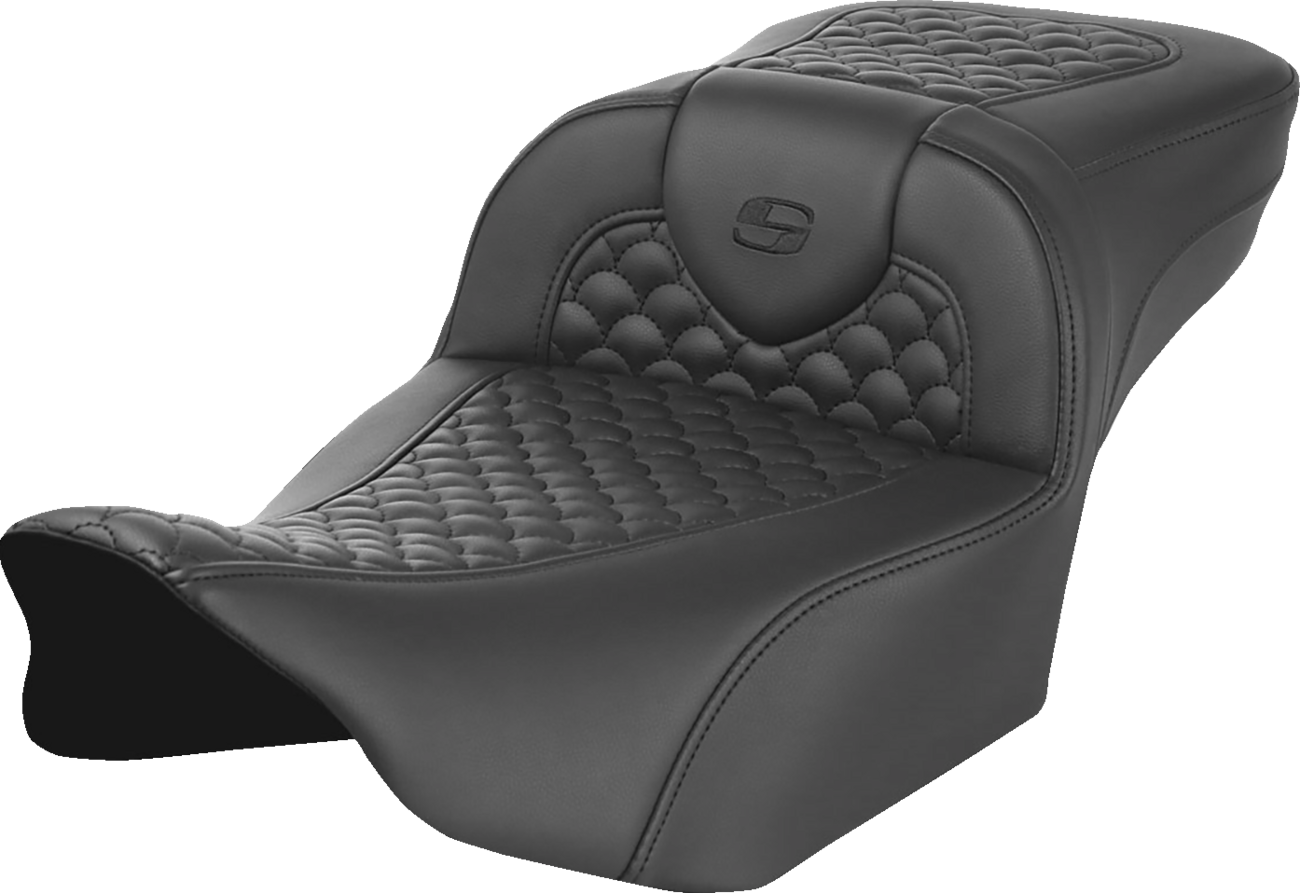SADDLEMEN Roadsofa™ Seat with Dragon Scale Stitch for FLTR/FLHX 2023-2025 – Part 823-07-20900