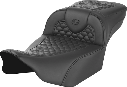 SADDLEMEN Roadsofa™ Seat with Dragon Scale Stitch for FLTR/FLHX 2023-2025 – Part 823-07-20900