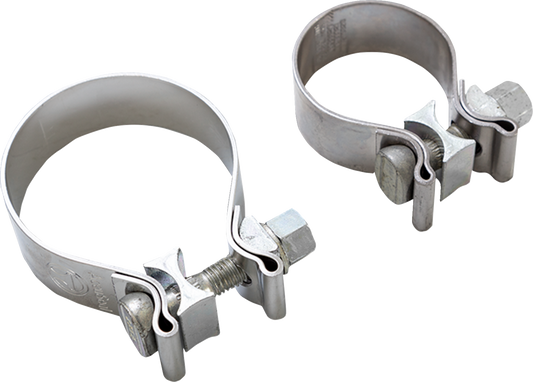 VANCE & HINES Slip-On Muffler Clamps M8 Touring 23713 – Heavy-Duty Stainless Steel Hardware