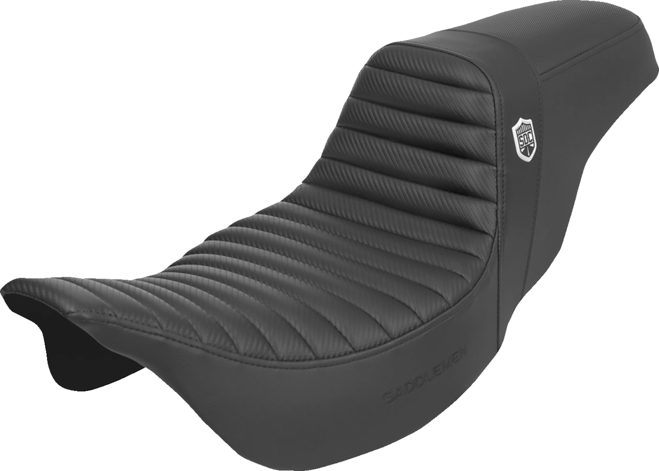 SADDLEMEN Pro Series SDC Performance Seat for FL 2008-2023 with Carbon Fiber and Gripper Features